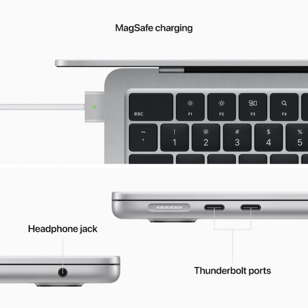 13-inch MacBook Air Apple M2 chip Silver 4