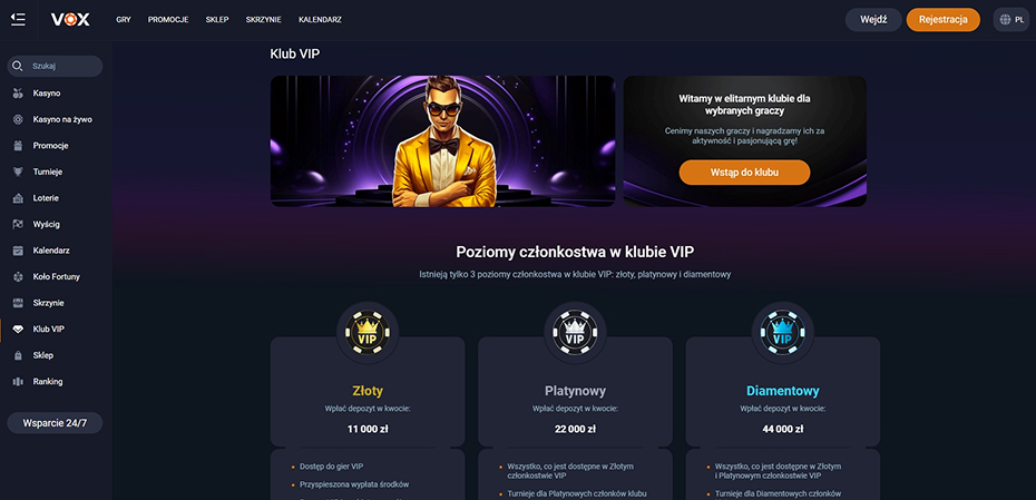 VOX Casino — Kompletny przewodnik po grach, bonusach i bezpieczeństwie